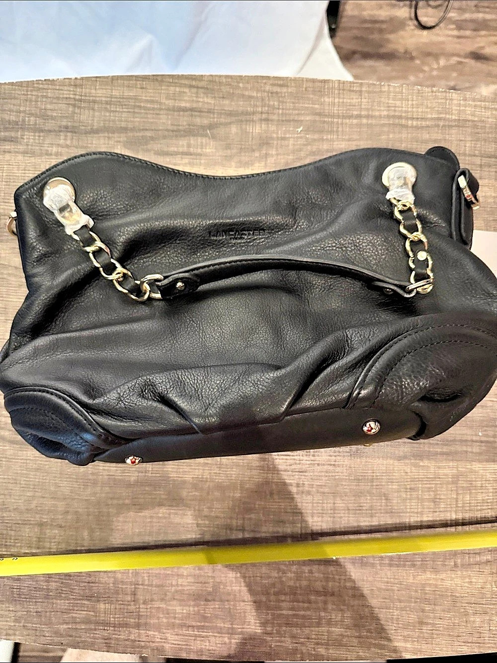 Lancaster Black Shoulder Bag